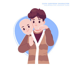 fake people cute cartoon character