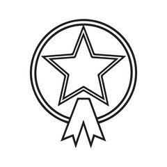 Obraz premium Abstract premium star silhouette vector design.