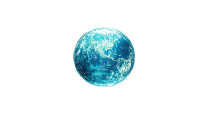 A vibrant globe depicting Earth's beauty. transparent background
