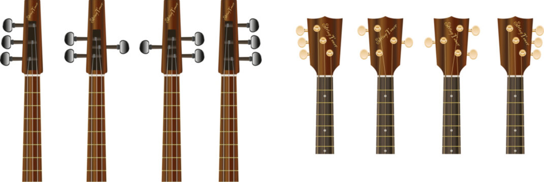 3 String Instrument Heads