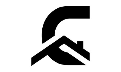 C letter home building logo