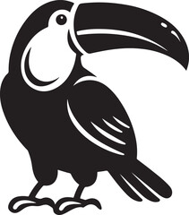 Toucan vector art, Toucan silhouette vector illustration design © Hai