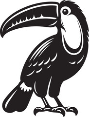 Toucan vector art, Toucan silhouette vector illustration design © Hai