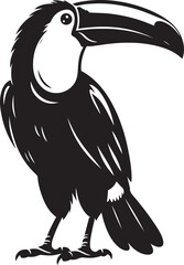 Toucan vector art, Toucan silhouette vector illustration design © Hai