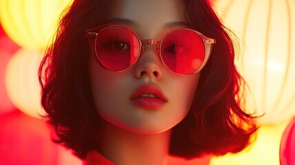 Fototapeta premium Designer pop-up eyewear shop with exclusive frames 