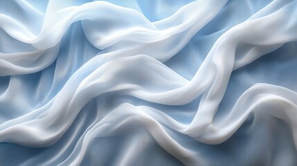 Fototapeta premium Abstract Flowing Fabrics Ethereal Light Modern Minimalist Design