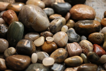 Collection of pretty polished rocks.