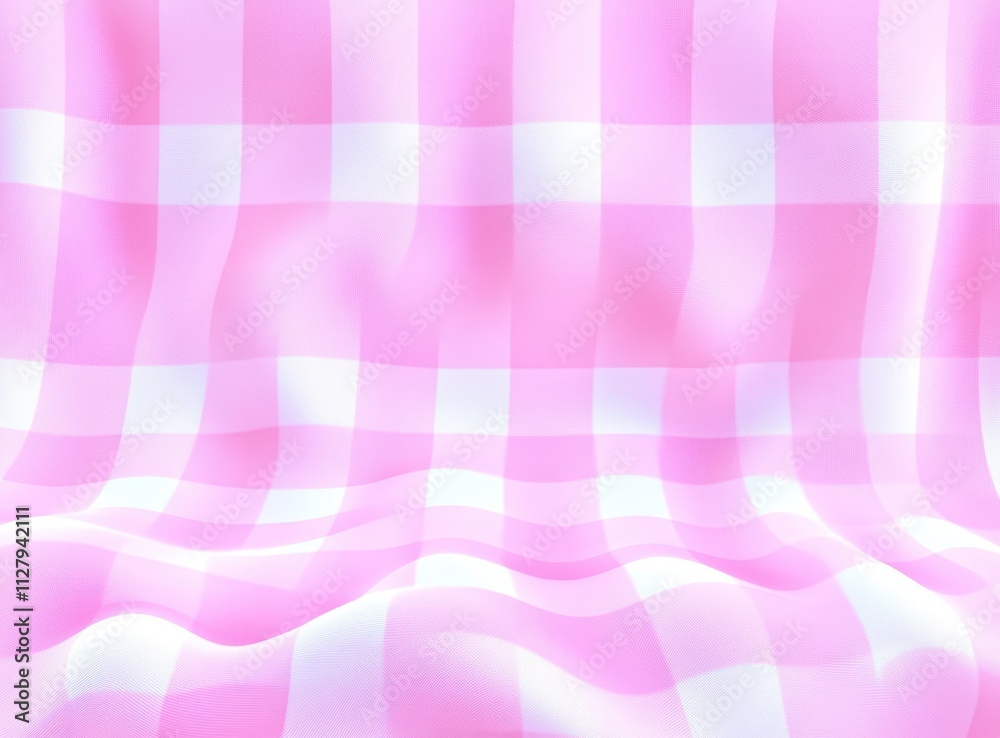 Poster pink fancy pop frame background watercolor checkered pattern