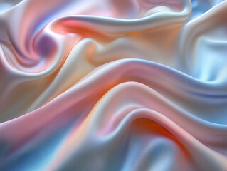 Obraz premium 虹色に輝くサテン生地のテクスチャ