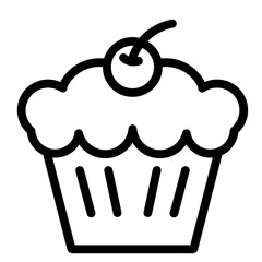 Cupcake with cherry