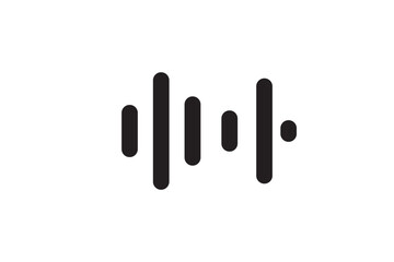 sound waveform pattern for radio podcasts, music player, video editor, voice message in social media chats, voice assistant, recorder. vector illustration