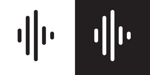 sound waveform pattern for radio podcasts, music player, video editor, voice message in social media chats, voice assistant, recorder. vector illustration
