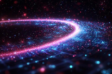 raise arrow chart digital transformation abstract technology background