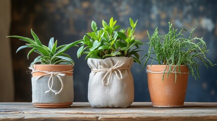 Sustainable Plant Gifts in Clay Pots for Christmas