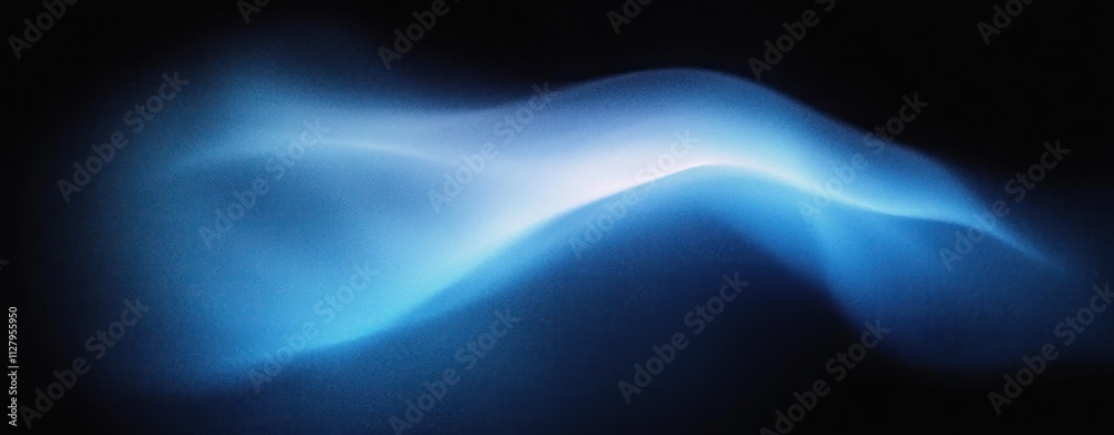 Aufkleber Glowing Blue Gradient Abstract Background with Dark Texture and Smooth Curves for Dynamic Minimalistic Design