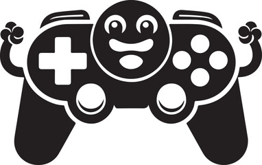 Cute Game Controller vector, Game Controller silhouette vector illustration