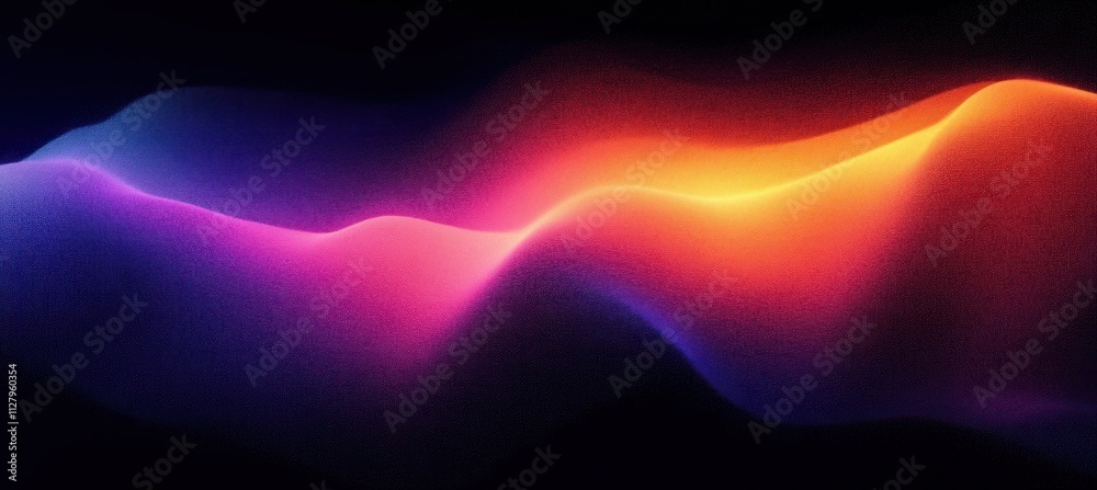 Aufkleber abstract neon gradient background with glowing texture in purple red black for vibrant design