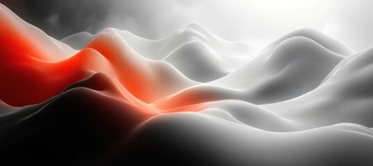 Obraz premium Elegant Flowing Abstract Lines in Motion and Speed