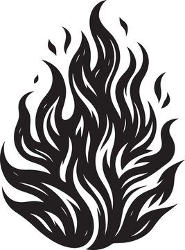 recommend clip art: Black Fire Flame vector, Fire Flame line art, Fire Flame silhouette vector illustration