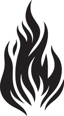 Black Fire Flame vector, Fire Flame line art, Fire Flame silhouette vector illustration