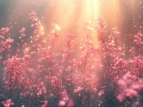 Sparkling Radiant Light Abstract Background