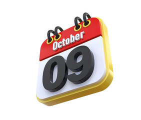 Calendar October Date 09