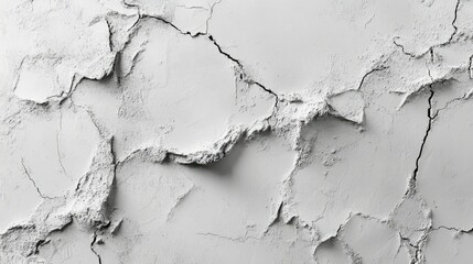 Cracked white powder texture background.