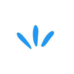 blue swirl swoosh element 