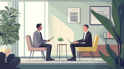 A manager checking in with an employee about their mental health in a supportive environment