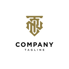 Letter T N B Monogram logo icon vector