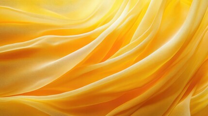 Obraz premium Golden yellow fabric draped elegantly.
