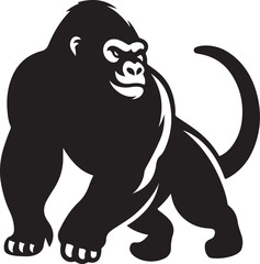 Gorilla silhouette vector art