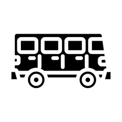 Bus Car Solid Icon