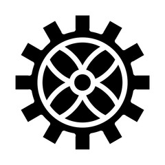 Obraz premium Gear Solid Icon