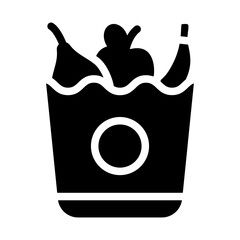 Groceries Solid Icon