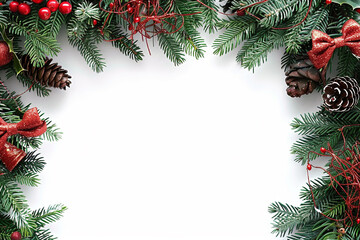 Christmas Festive Element on a White Background