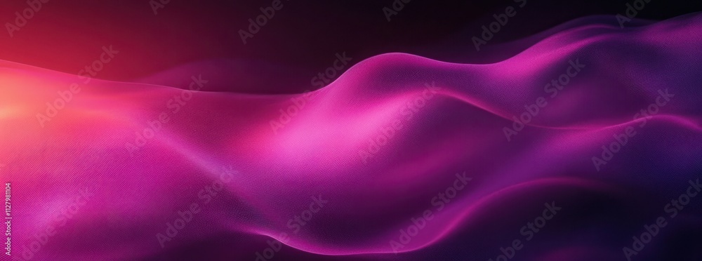 Poster Vibrant Abstract Gradient Background in Fuchsia and Deep Purple with Smooth Textures for Modern Minimalist Design