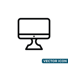 Simple Computer Icon Design Template 