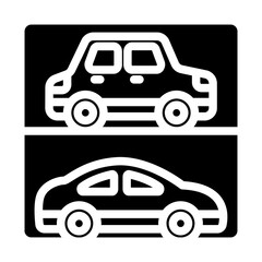 Parking Basement Solid Icon