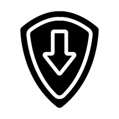 Security Download Solid Icon