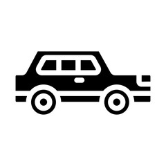 Sedan Car Solid Icon