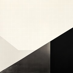 Abstract Geometric Art with Contrasting Shapes and Subtle Textures