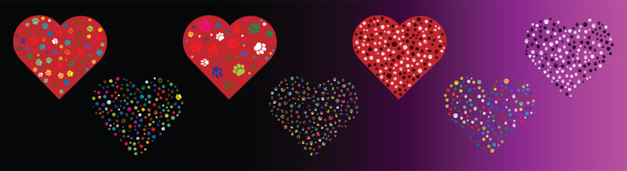 Dog paw t-shirt design. Perfect for print items and bags, poster, sticker, template, banner. Vector illustration saved in EPS 10 and fully editable.