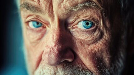 Obraz premium Person with blue eyes