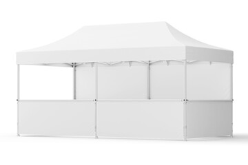 3D Render of Display Tent Mockup 3x4.5m for Advertising Design