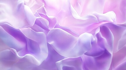 Obraz premium Lavender Dream: Abstract Silk Drapery in Soft Lilac Hues