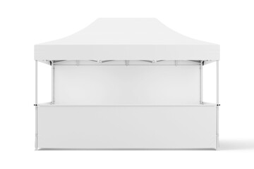 3D Render of Display Tent Mockup 3x6m for Advertising Design