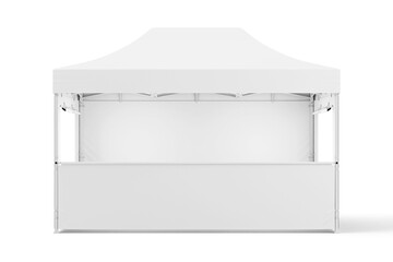 3D Render of Display Tent Mockup 3x6m for Advertising Design