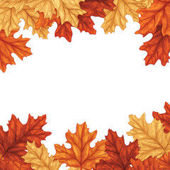 Obraz premium Autumn Leaves Frame