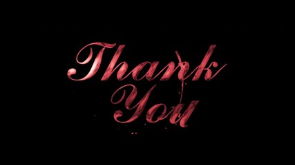 Shimmering Thank You Animation for Professional Presentations, Emails, and Websites